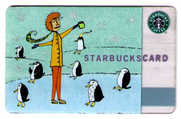 Hairy Penguin Starbucks Card Hairy Penguin Starbucks Card