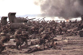 Spielberg's view of the assault